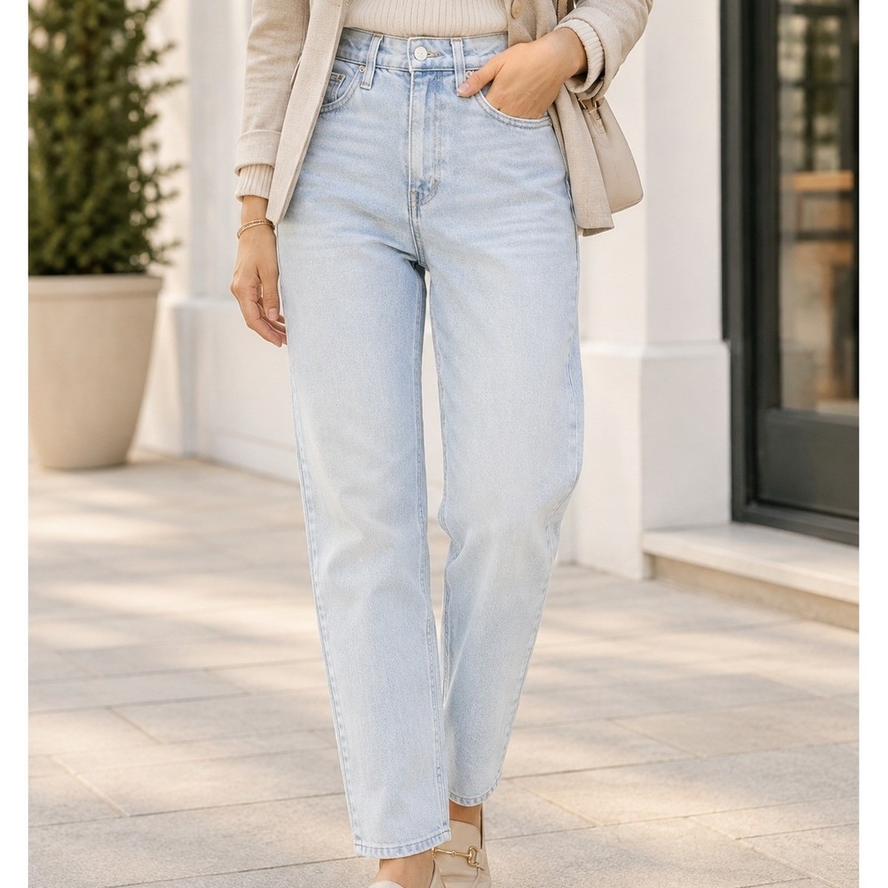 Madewell‎ The Curvy Perfect Vintage Jean Light Wash High Rise Size 25